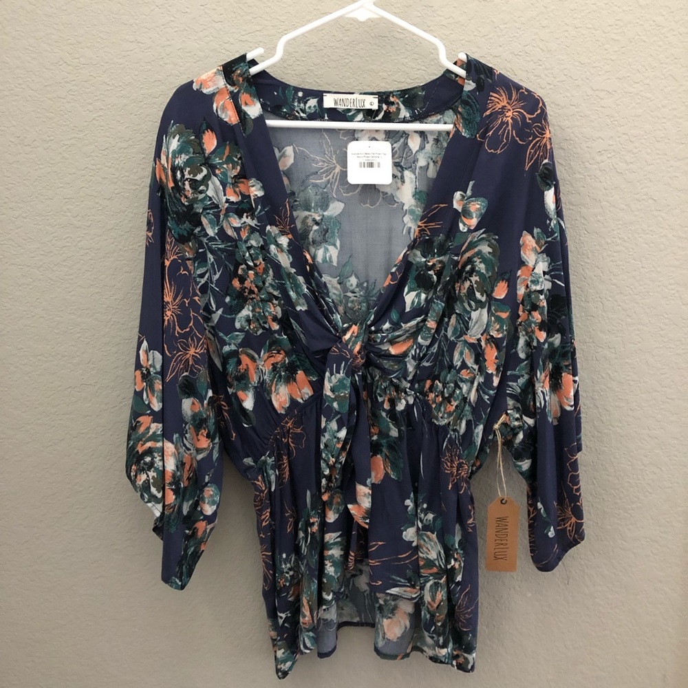 Wanderlux Tie Front top